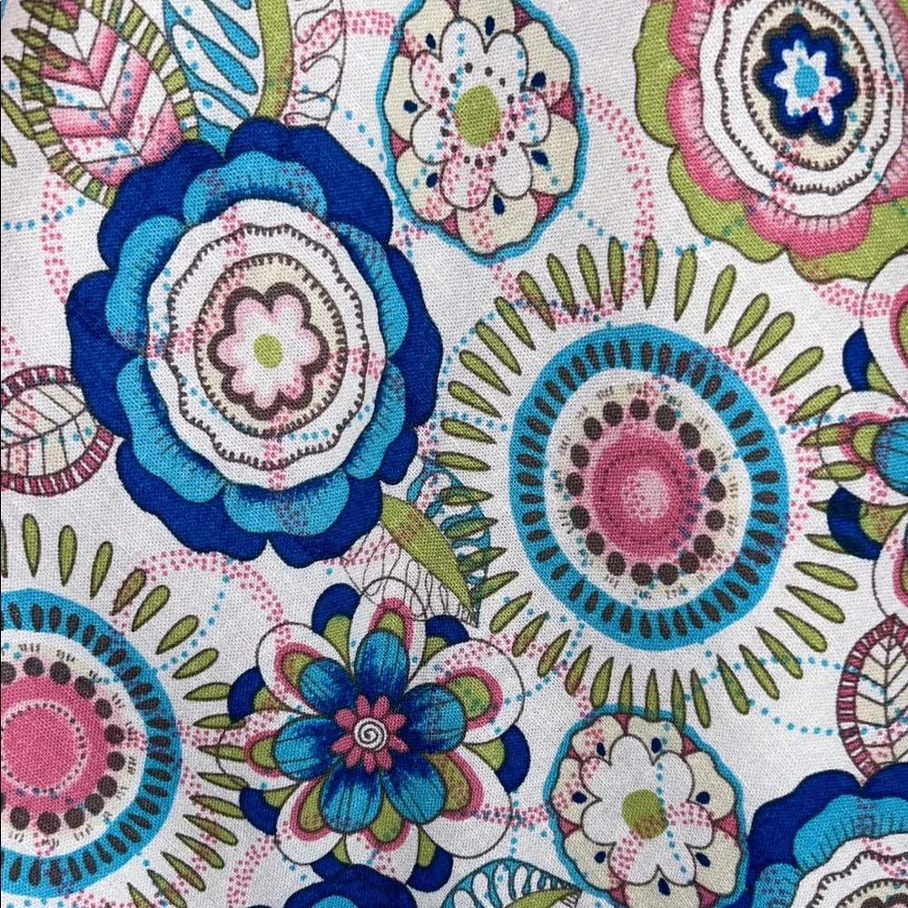 🌸Christopher & Banks Multicolor Floral A-Line Full Skirt Size 10💙